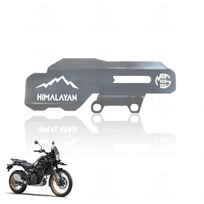 Stainless Steel Master Cylinder Guard for RE Himalayan 450 Motorbike | Impact-Resistant Protection for Motorcycle Brake Systems-Silver - Moto Genius