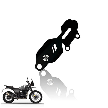 Stainless Steel Master Cylinder Guard for RE Himalayan BS3/BS4/BS6/Scram Motorbike | Impact-Resistant Protection for Motorcycle Brake Systems-Black - Moto Genius