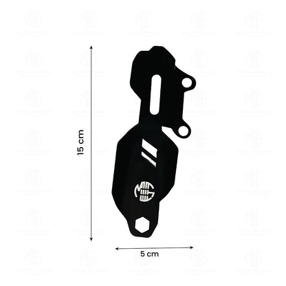Stainless Steel Master Cylinder Guard for RE Interceptor Motorbike | Heavy-Duty, Impact-Resistant Protection for Motorcycle Brake Systems |Durable Steel Construction-Black - Moto Genius