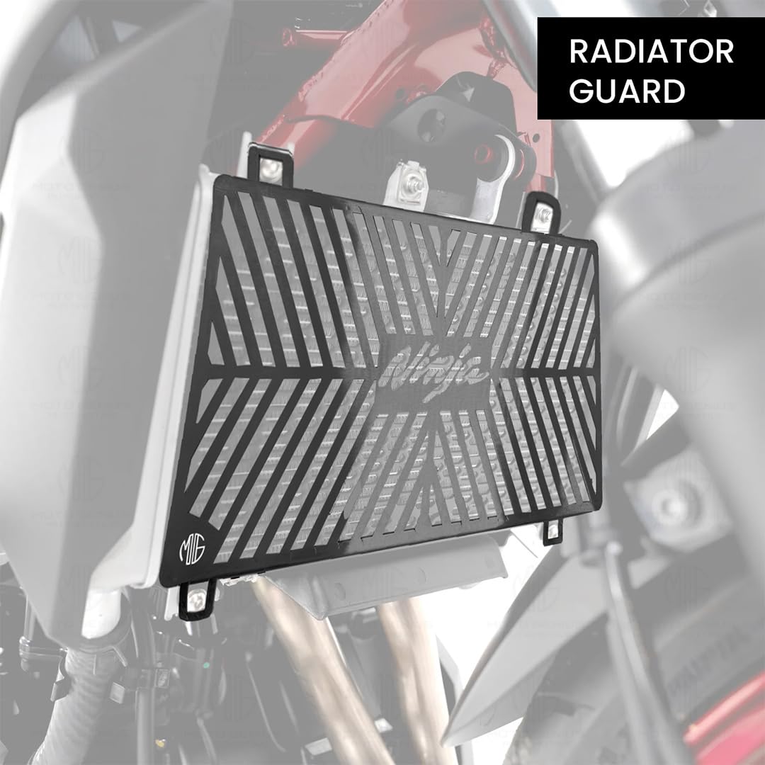 Stainless Steel Radiator Grill Cover Guard Protector for Ninja 250/300 | Durable Engine Cooling Protection | Rust-Resistant, Easy Installation - Moto Genius