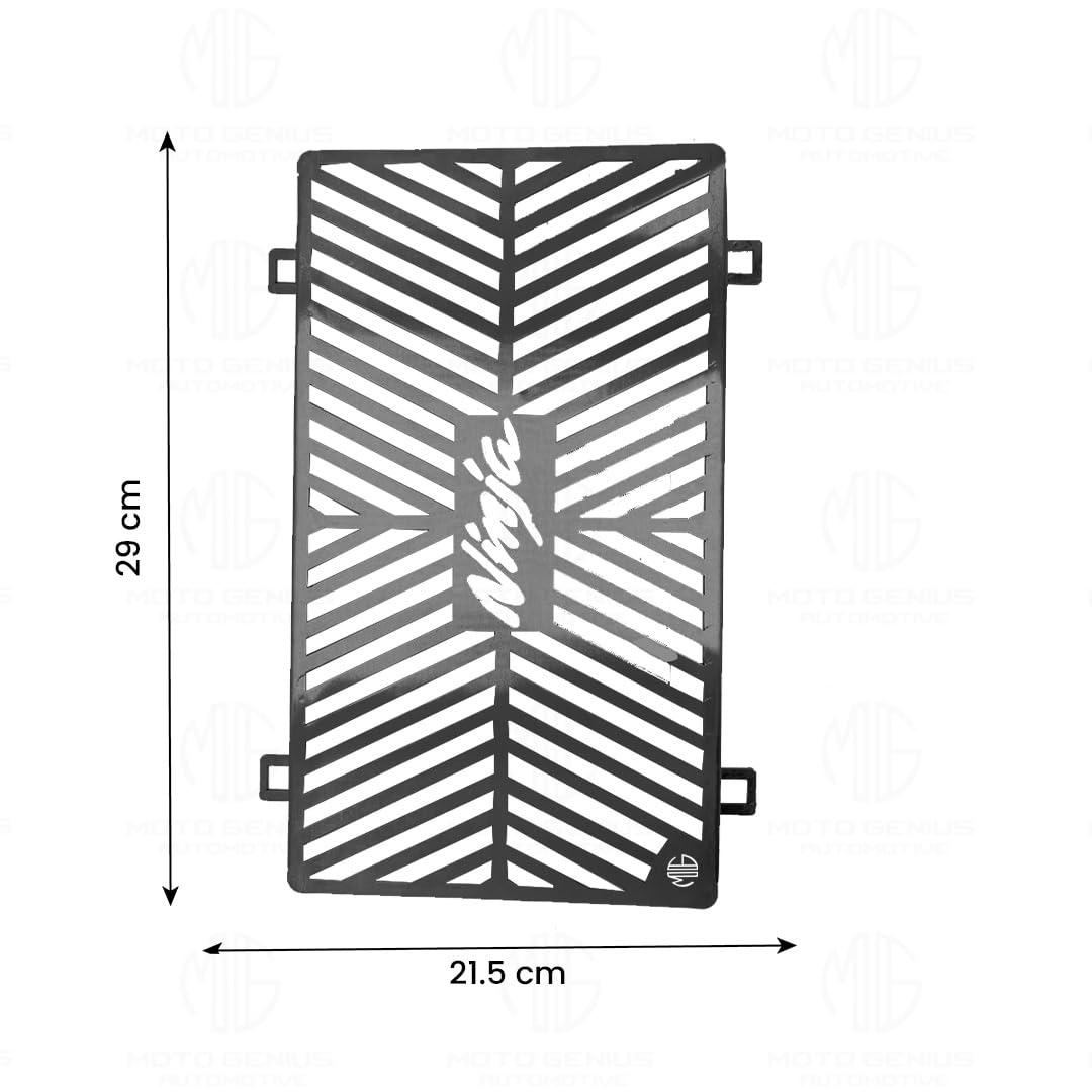 Stainless Steel Radiator Grill Cover Guard Protector for Ninja 250/300 | Durable Engine Cooling Protection | Rust-Resistant, Easy Installation - Moto Genius