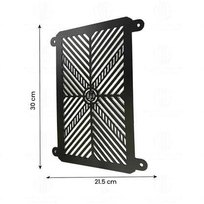 Stainless Steel Radiator Grill Cover Guard Protector for Ninja 400 | Engine Cooling Protection | Rust-Resistant, Durable, Easy Installation-Black - Moto Genius