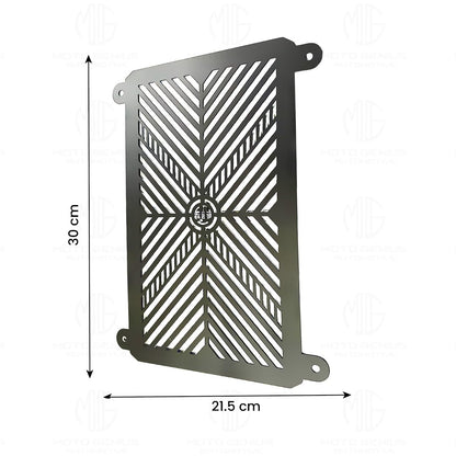 Stainless Steel Radiator Grill Cover Guard Protector for Ninja 400 | Engine Cooling Protection | Rust-Resistant, Durable, Easy Installation-Silver - Moto Genius