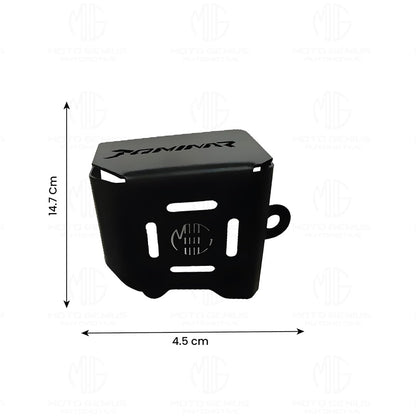 Stainless Steel Rear Brake Oil Container Guard for Dominar 200 & 400 Â– Durable Protection & Stylish Design for Motorcycles-Black - Moto Genius