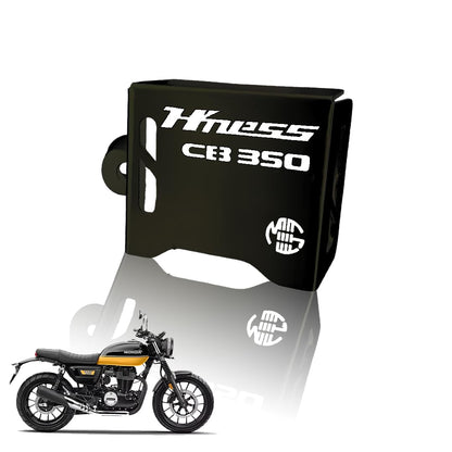 Stainless Steel Rear Brake Oil Container Guard for Hnees CB 350 – Durable Protection & Stylish Design for Motorcycles-Black - Moto Genius