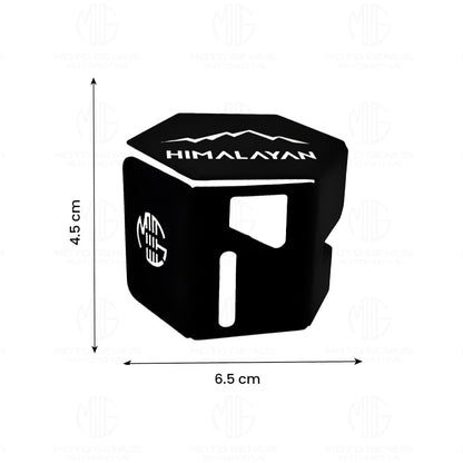 Stainless Steel Rear Brake Oil Reservoir Guard for RE Himalayan 450 | Durable Protection-Black - Moto Genius