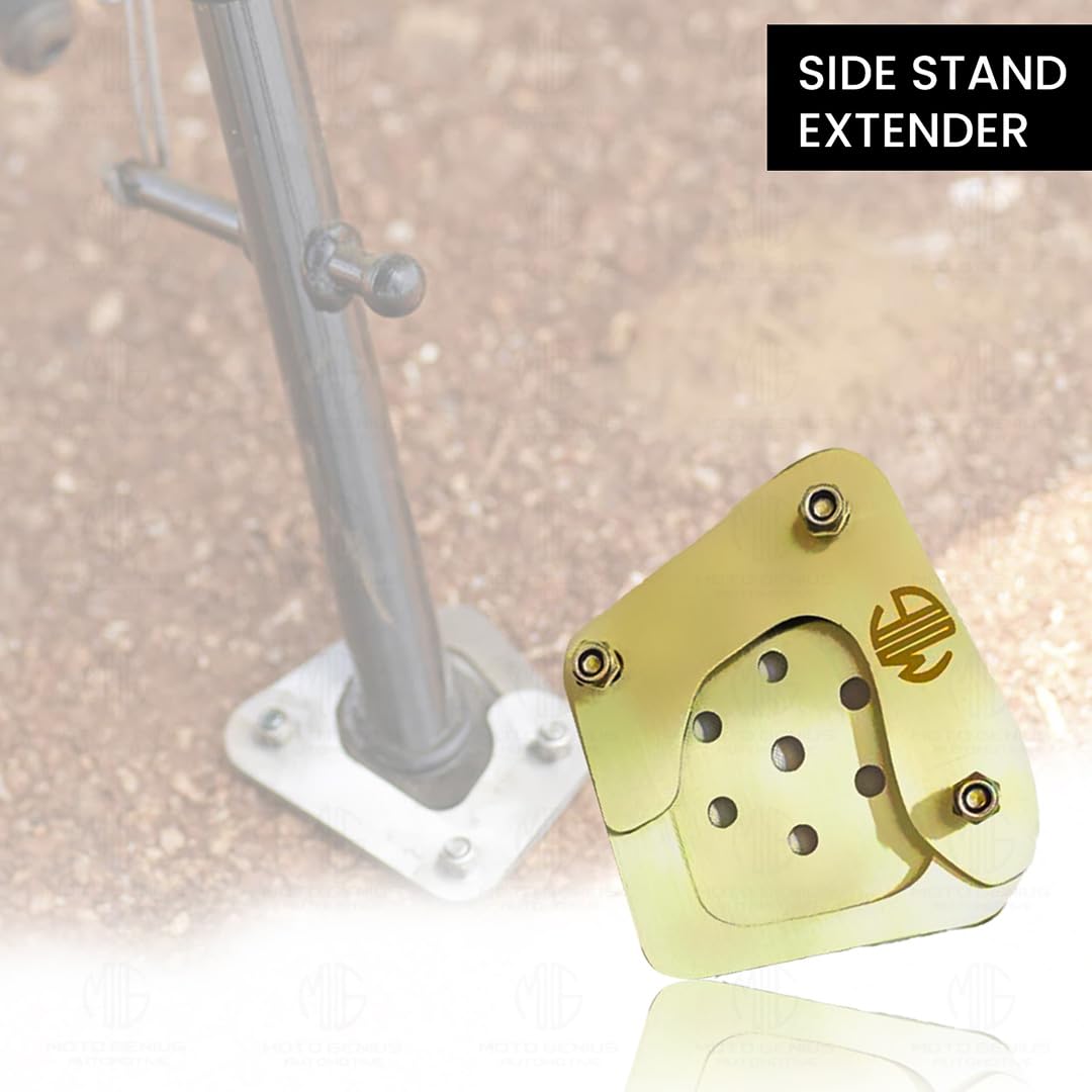 Stainless Steel Side Stand Extender for G310GS Motorbike | Heavy Duty Parking Support and Stability Enhancer - Moto Genius