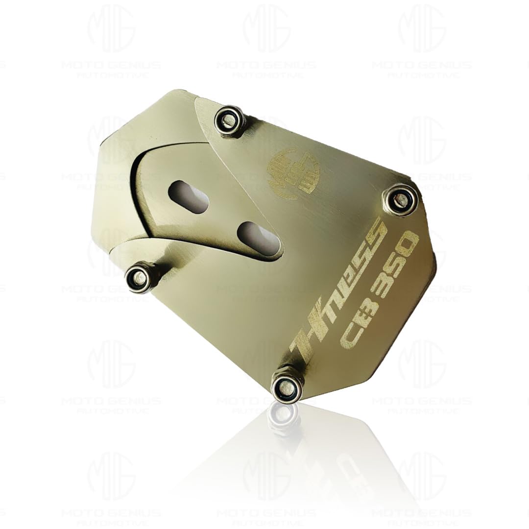 Stainless Steel Side Stand Extender for Honda Hnees CB 350 | Heavy Duty Parking Support and Stability Enhancer - Moto Genius