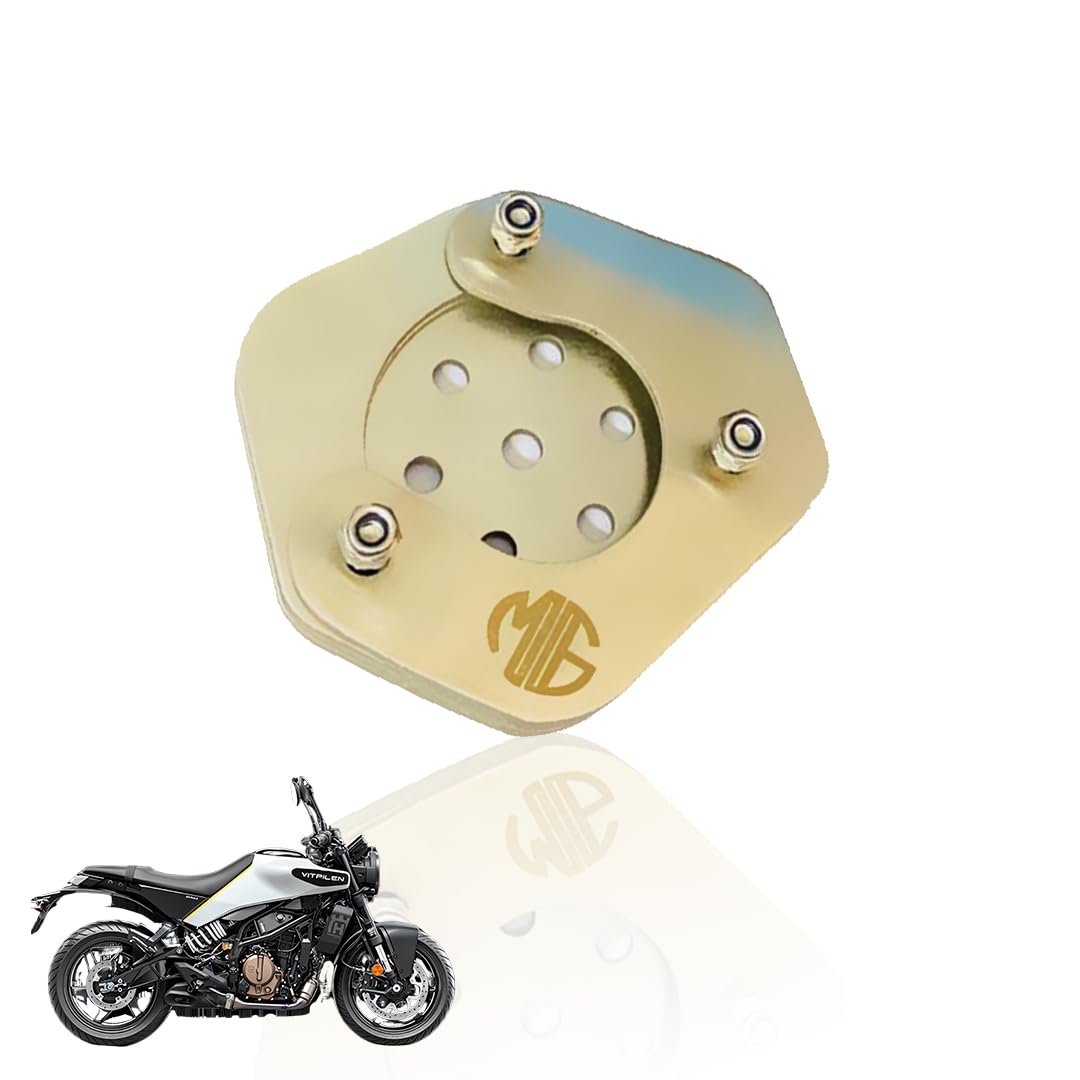 Stainless Steel Side Stand Extender for Husqvarna Motorbike | Heavy Duty Parking Support and Stability Enhancer - Moto Genius