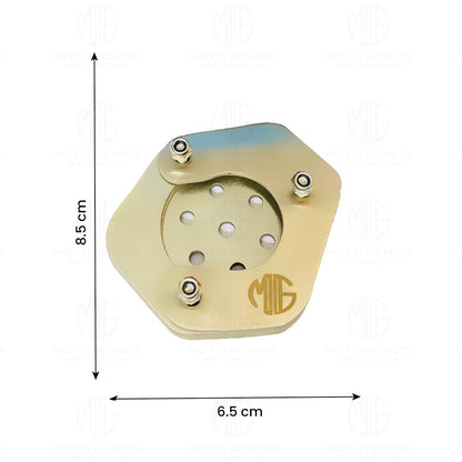 Stainless Steel Side Stand Extender for Husqvarna Motorbike | Heavy Duty Parking Support and Stability Enhancer - Moto Genius