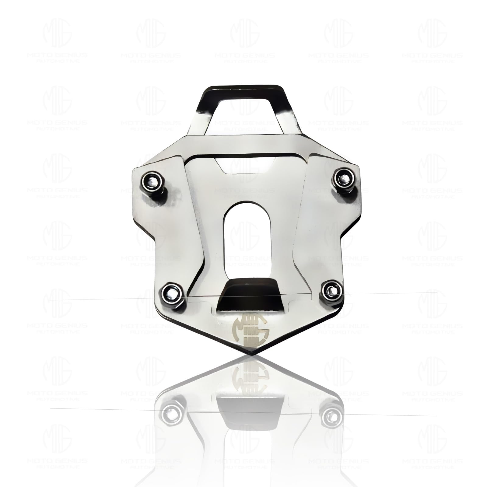 Stainless Steel Side Stand Extender for RE Himalayan BS3/BS4/BS6/Scram Motorbike | Heavy Duty Parking Support & Stability Enhancer-Silver - Moto Genius