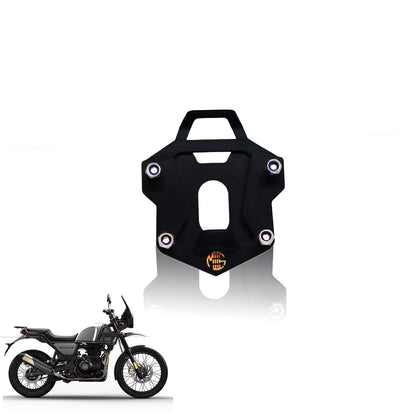 Stainless Steel Side Stand Extender for RE Himalayan BS3/BS4/BS6/Scram Motorbike | Heavy Duty Parking Support & Stability Enhancer-Black - Moto Genius