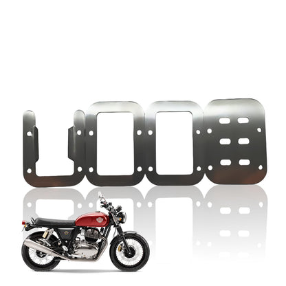 Stainless Steel Side Stand Extender for RE Interceptor | Heavy Duty Parking Support and Stability Enhancer-Silver - Moto Genius