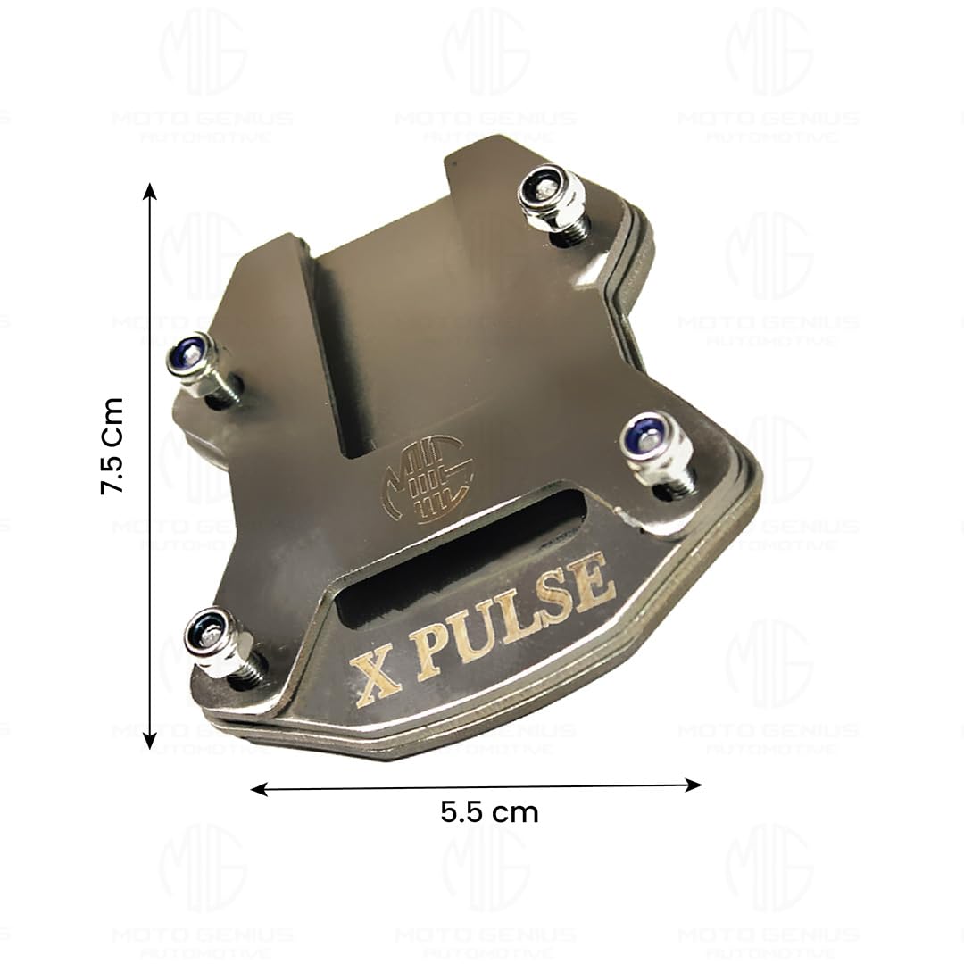 Stainless Steel Side Stand Extender for Xpulse | Heavy Duty Parking Support and Stability Enhancer-Silver - Moto Genius