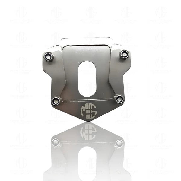 Stainless Steel Side Stand Extender/Stand Pad Compatible for Royal Enfield Hunter 350 Bike-Silver - Moto Genius
