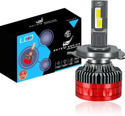 Super Bright 80W Conversion Kit for Car & Motorbike, Waterproof Steel & Aluminium Design, High Performance, Energy Efficient(H4) - Moto Genius