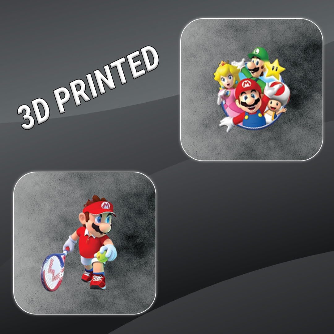 Super Mario 3D Waterproof Vinyl Stickers Pack for Kids – Self Adhesive Cute Cartoon Decal for Laptop, Mobile Phone, Helmet, Bike, Car, Notebook & Water Bottle - Moto Genius