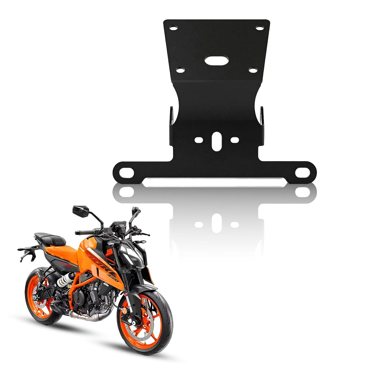 Tail Tidy Fender Eliminator for KTM Duke&RC 390/250 Gen 3 (2025+) | Number Plate Holder Bracket | Heavy Duty Metal | Easy Bolt-On | Compatible with Stock Indicators - Moto Genius