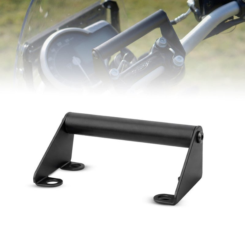 Triumph Speed 400 Heavy Duty Metal Mobile Holder for Bike | Handlebar Phone Mount with GPS Support | Anti-Vibration Motorcycle Phone Holder | Black - Moto Genius