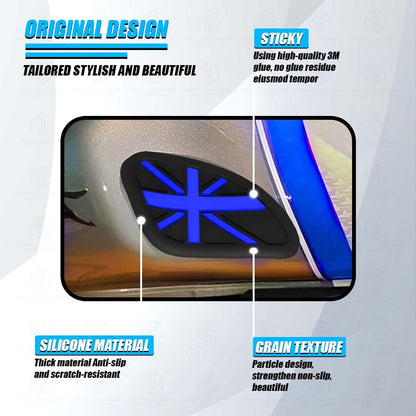 Universal Anti Slip Silicone Tank Pad | Waterproof Motorcycle Sticker for Enhanced Grip and Protection on All Bikes-Blue - Moto Genius