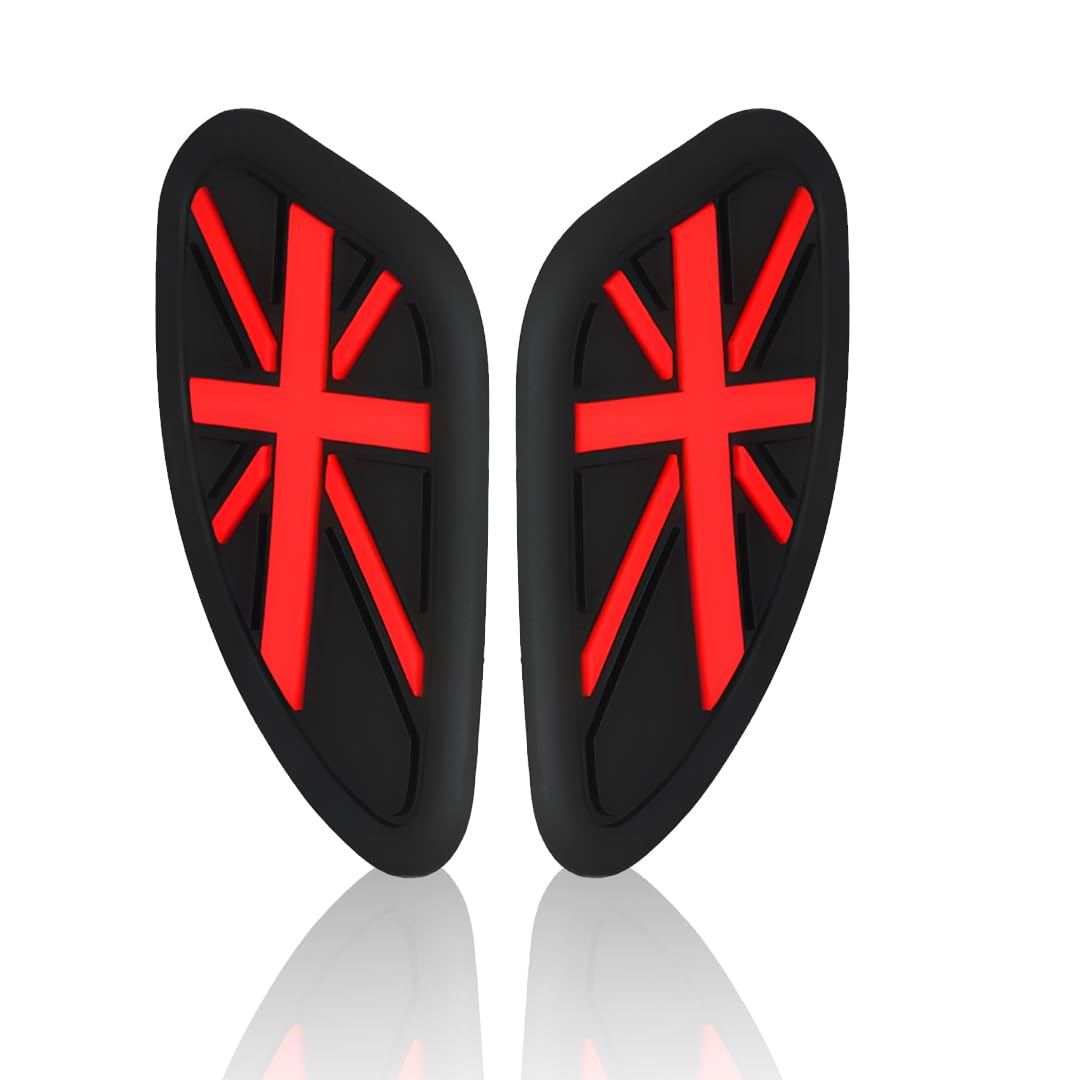 Universal Anti Slip Silicone Tank Pad | Waterproof Motorcycle Sticker for Enhanced Grip and Protection on All Bikes-Red - Moto Genius