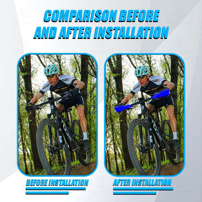 Universal Bicycle Handguards | Premium Protection for All Bike Models, Perfect for Mountain, Road, and Commuter Bikes-Blue - Moto Genius