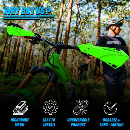 Universal Bicycle Handguards | Premium Protection for All Bike Models, Perfect for Mountain, Road, and Commuter Bikes-Green - Moto Genius
