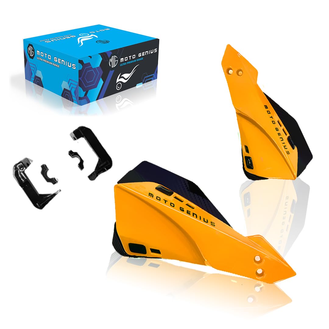 Universal Bicycle Handguards | Premium Protection for All Bike Models, Perfect for Mountain, Road, and Commuter Bikes-Gold - Moto Genius
