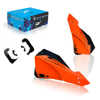 Universal Bicycle Handguards | Premium Protection for All Bike Models, Perfect for Mountain, Road, and Commuter Bikes-Orange - Moto Genius