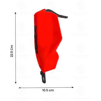 Universal Bike Hand Guards Protectors | Made for Hand Safety While Riding All Motorcycle - (Black)-Red - Moto Genius