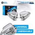 Universal Bike Hand Guards Protectors | Wind Deflector Made for Hand Safety While Riding All Motorcycle-Transparent - Moto Genius