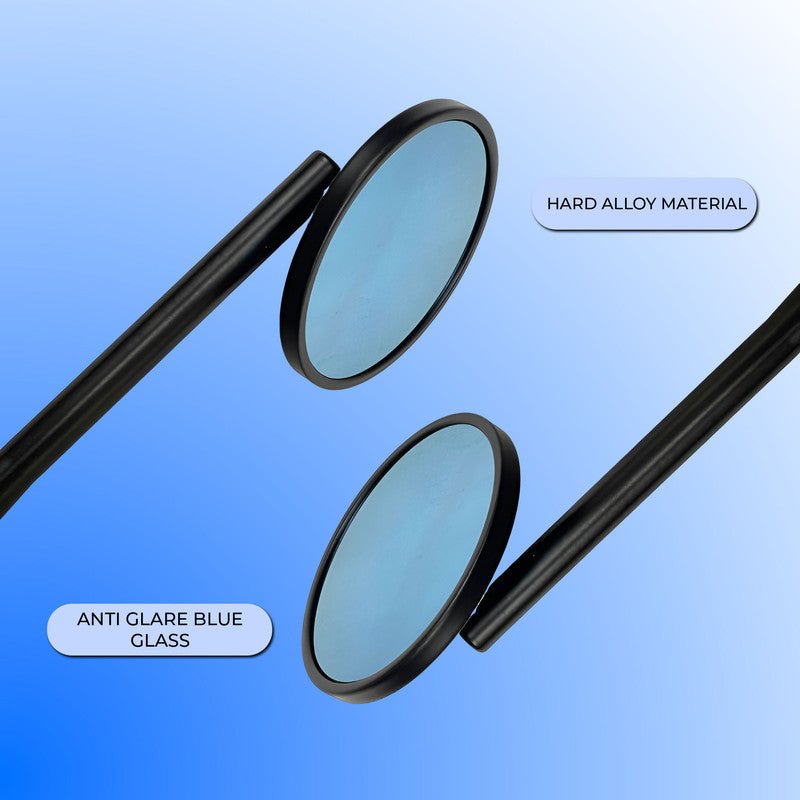 Universal CNC Aluminum Classic Round Side Mirrors – Fits All Motorcycles and Scooters - Moto Genius