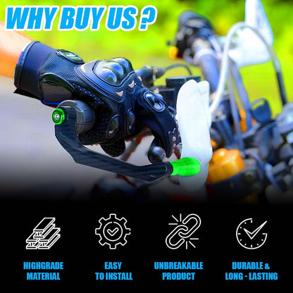 Universal CNC Handlebar Brake Clutch Lever Protector Guard for Motorcycles & Bikes | Durable and Stylish-Green - Moto Genius