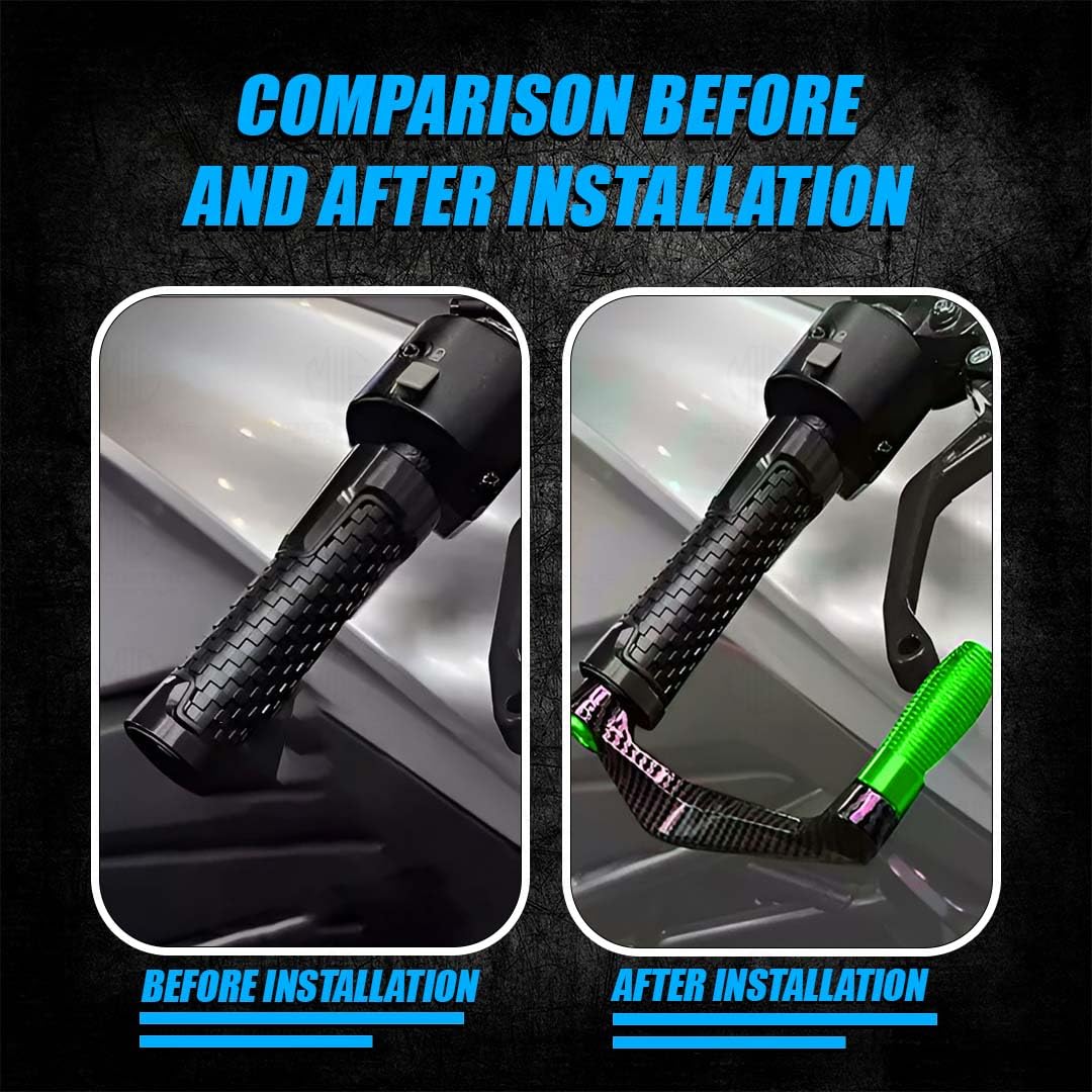 Universal CNC Handlebar Brake Clutch Lever Protector Guard for Motorcycles & Bikes | Durable and Stylish-Green - Moto Genius