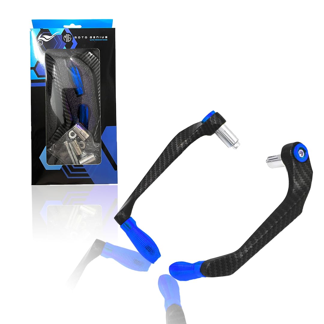 Universal CNC Handlebar Brake Clutch Lever Protector Guard for Motorcycles & Bikes | Durable and Stylish-Blue - Moto Genius