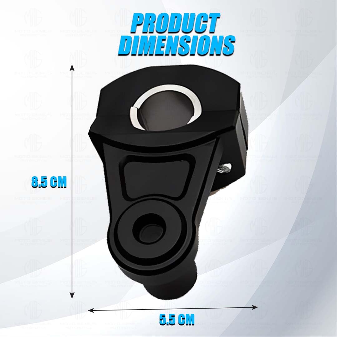 Universal Handlebar Riser | Handle Clamps Riser for All Bikes | Handlebar Riser Kit-Black - Moto Genius