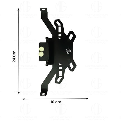Universal Magnetic Foldable Tail Tidy Number Plate Holder for All Bikes | Sleek, Adjustable Design with Effortless Installation for a Clean Look (MG)-Adjustable - Moto Genius