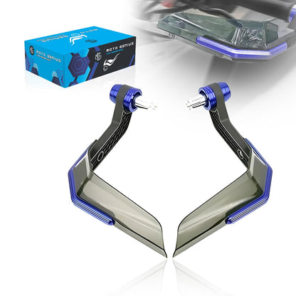 Universal Motorcycle Brake and Clutch Lever Guard | Extendable Handlebar Protector Handguards-Blue - Moto Genius