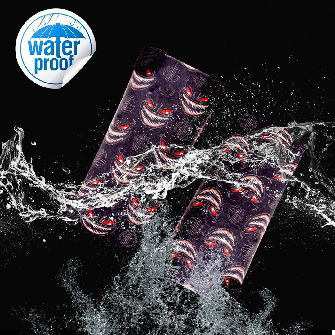 Universal Motorcycle Front Fork Seal Covers Black Waterproof Fabric | Dust Dirt Protection Fork Guards | Dark Horror Look– Protect from Silent Damage-Black - Moto Genius