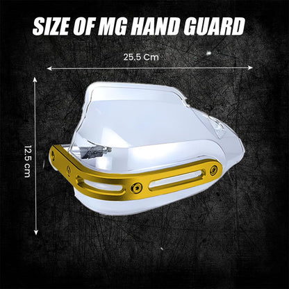 Universal Motorcycle handguard | Bike Wind Deflector Protectors for Handlebar Hand Safety, Fits Most Motorcycles-Gold - Moto Genius