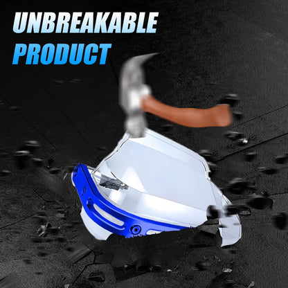 Universal Motorcycle handguard | Bike Wind Deflector Protectors for Handlebar Hand Safety, Fits Most Motorcycles-Blue - Moto Genius