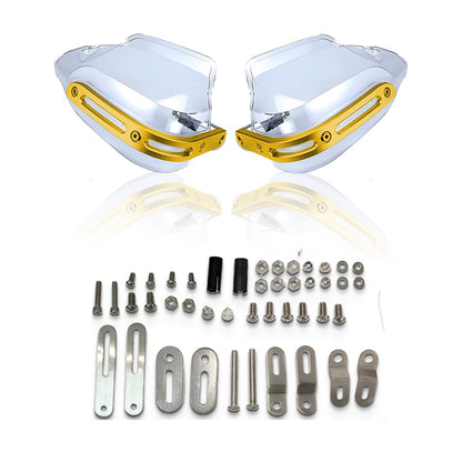 Universal Motorcycle handguard | Bike Wind Deflector Protectors for Handlebar Hand Safety, Fits Most Motorcycles-Gold - Moto Genius
