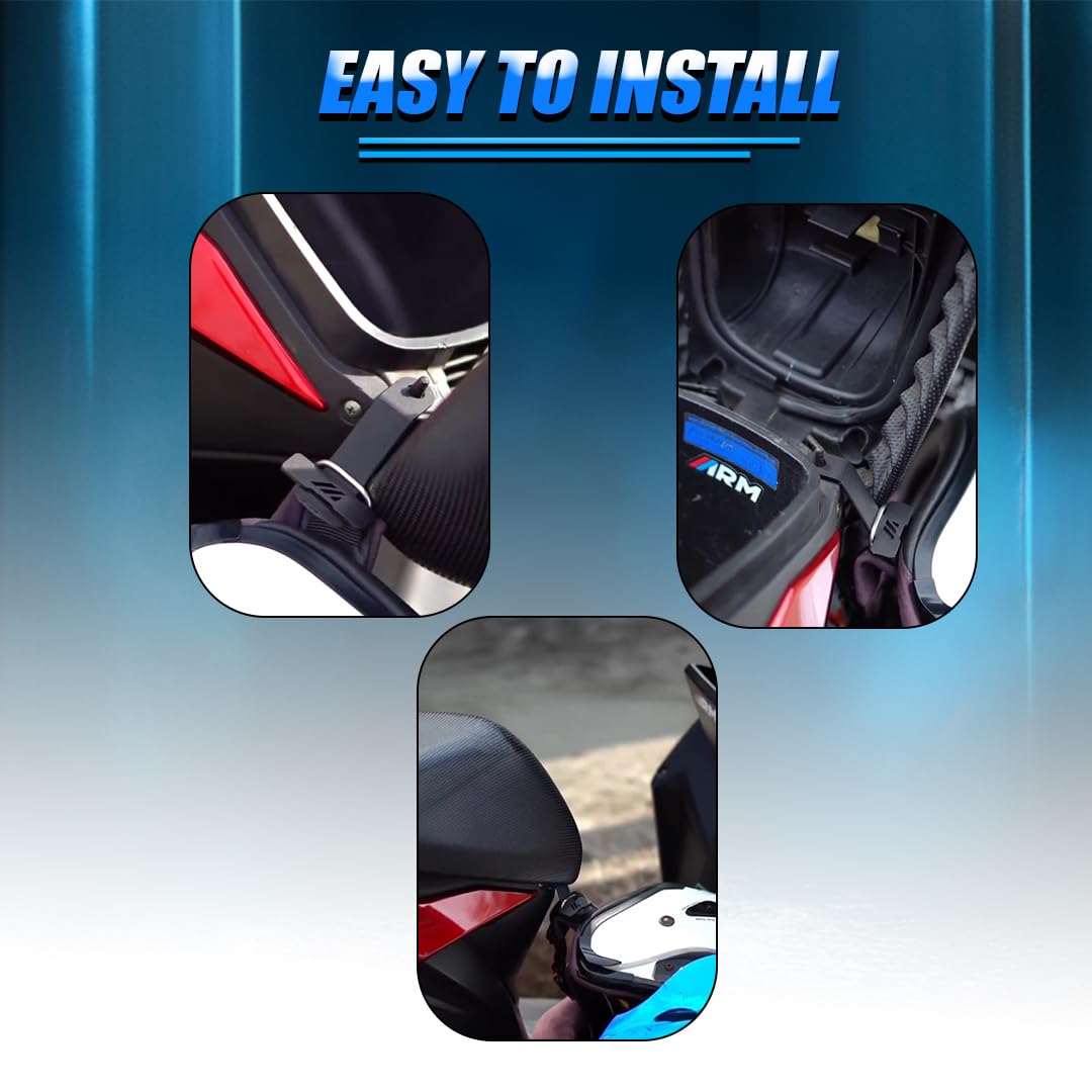 Universal Scooty Helmet Holder | Metal, Durable, Compatible with All Helmets | Secure Storage for Scooty - Moto Genius