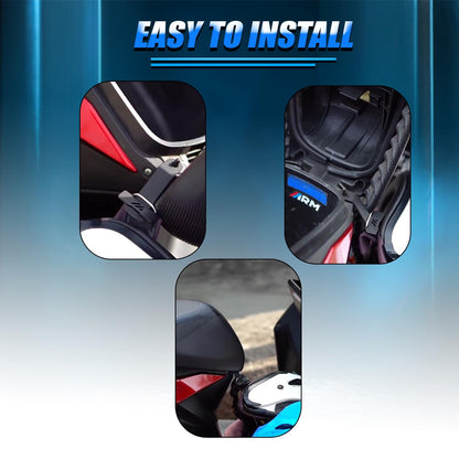 Universal Scooty Helmet Holder | Metal, Durable, Compatible with All Helmets | Secure Storage for Scooty - Moto Genius
